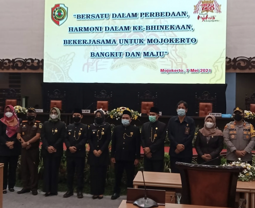DPRD Paripurnakan Hari Jadi Kabupaten Mojokerto Ke 728 Tahun