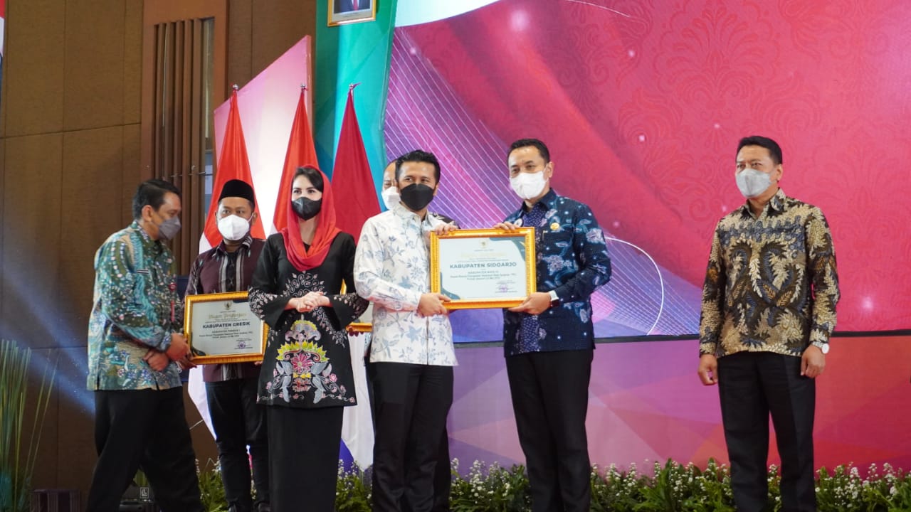 Pemkab Sidoarjo Mendapatkan Penghargaan Kinerja Pencapaian IRL Pada BIAN Tahun 2022