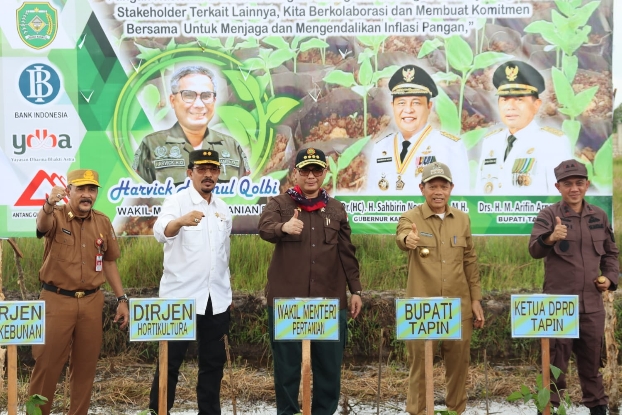 Wakil Menteri Pertanian Sapa Petani Cabai Di Tapin Sebagai Upaya Pengendalian Inflasi