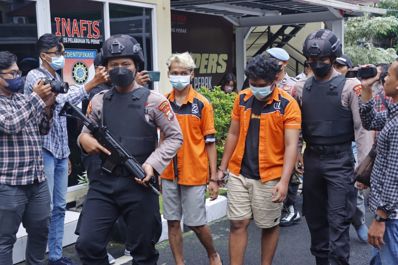 Polres Tanjung Perak Berhasil Mengamankan Tiga Pelaku Pengeroyokan yang Mengakibatkan Korban Tewas
