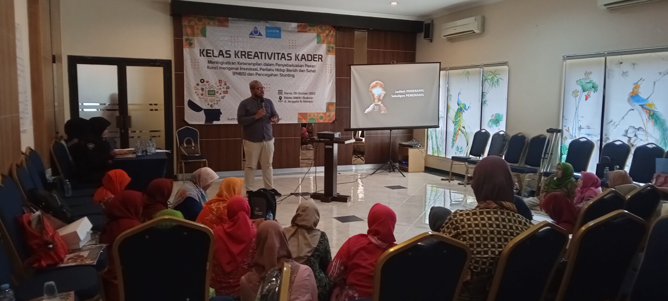 Yayasan Plato Bersama Dengan UNICEF Selenggarakan "Kelas Kreativitas Kader" Kabupaten Sidoarjo