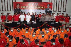 74 Tersangka Curanmor Berhasil Diamankan Oleh Polrestabes Surabaya