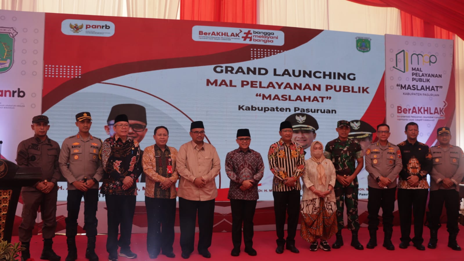Kapolres Pasuruan Hadiri Grand Launching Mal Pelayanan Publik "Maslahat" Kabupaten Pasuruan