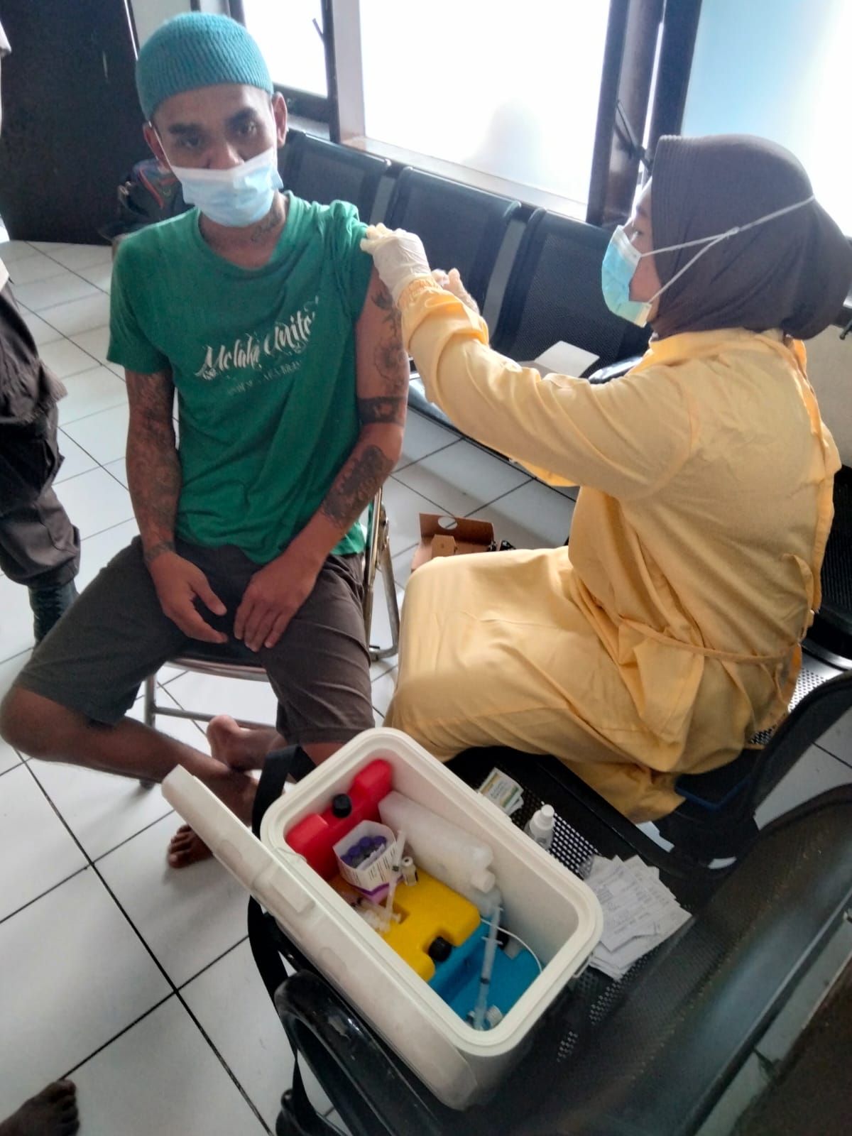 Optimalisasi Vaksinasi Covid-19, Polresta Malang Kota Berikan Vaksin Untuk Tahanan