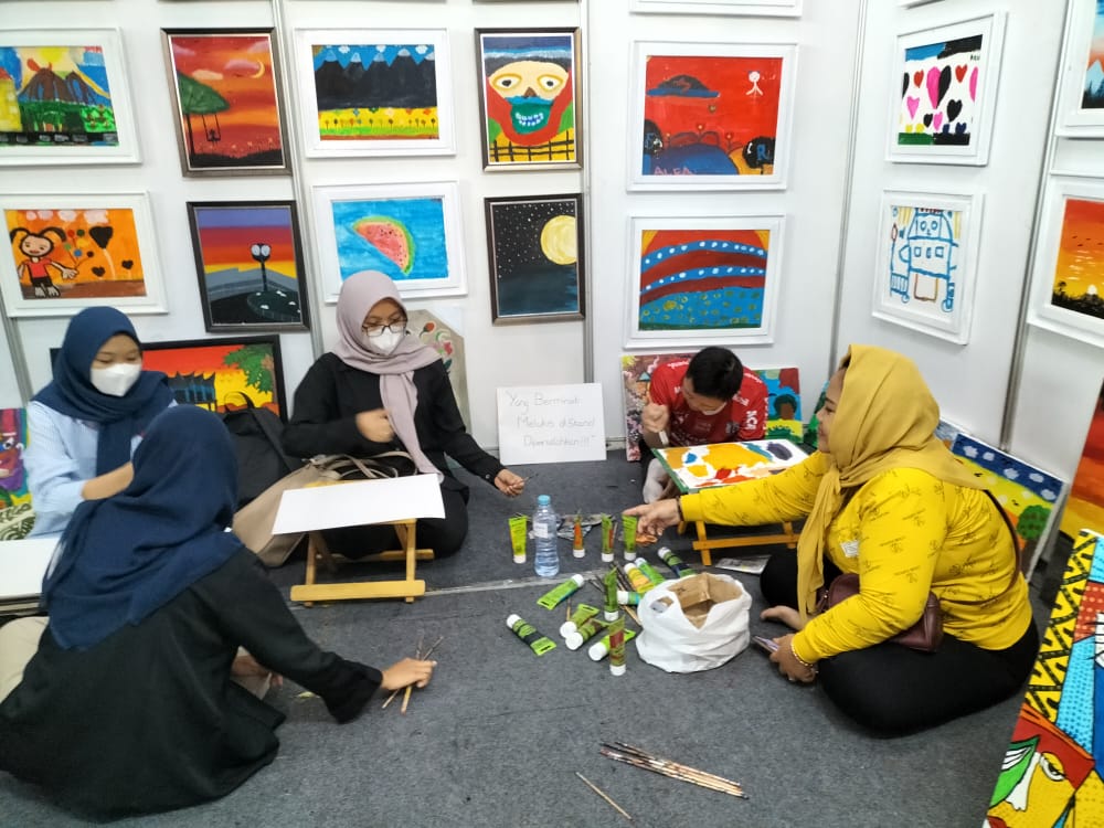 "Bintang Yang Bersinar"(Anak-anak Berkebutuhan Khusus), Hadir Dalam Pameran Lukis Pasar Seni Lukis Indonesia Ke- XIII Tahun 2022