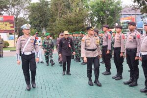 Polres Tapin Gelar Apel Operasi Pasukan Lilin Pengamanan Natal 2022 Dan Tahun Baru 2023