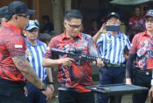 Sambut Hari Bhayangkara ke 77 Polda Jatim Membuka Lomba Menembak Kapolda Cup 2023