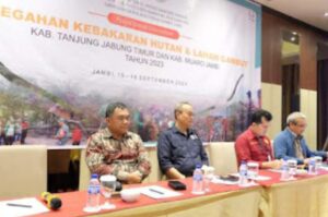 Sekda Muaro Jambi Hadiri Forum Grup Discussion FGD Pencegahan Kebakaran Hutan Dan Lahan Gambut