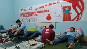 Aksi Sosial Donor Darah Memperingati Milad Ke 13 PT.HRS