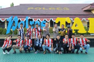 Polres Tapin Lepas Awak Media Ikut Turnamen Futsal Se Kalsel Dalam Rangka Hari Bhayangkara ke-78