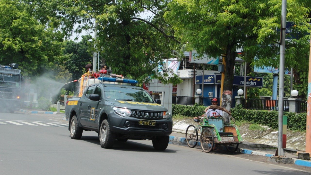 Inilah Sasaran Penyemprotan Disinfetkan di Kota Mojokerto