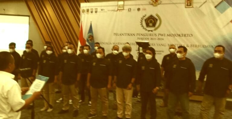 PWI Mojokerto Periode 2021-2024 Telah Resmi Dilantik & Dikukuhkan