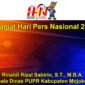 Kepala Dinas PUPR Kabupaten Mojokerto Rinaldi Rizal Sabirin, S.T., M.B.A. Mengucapkan Selamat Hari Pers 2022