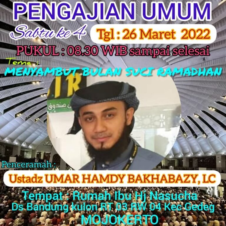 Ponpes An-Nasuha Hadirkan Ustad Umar Hamdy Bakhabazy, LC Ini Dakwahnya