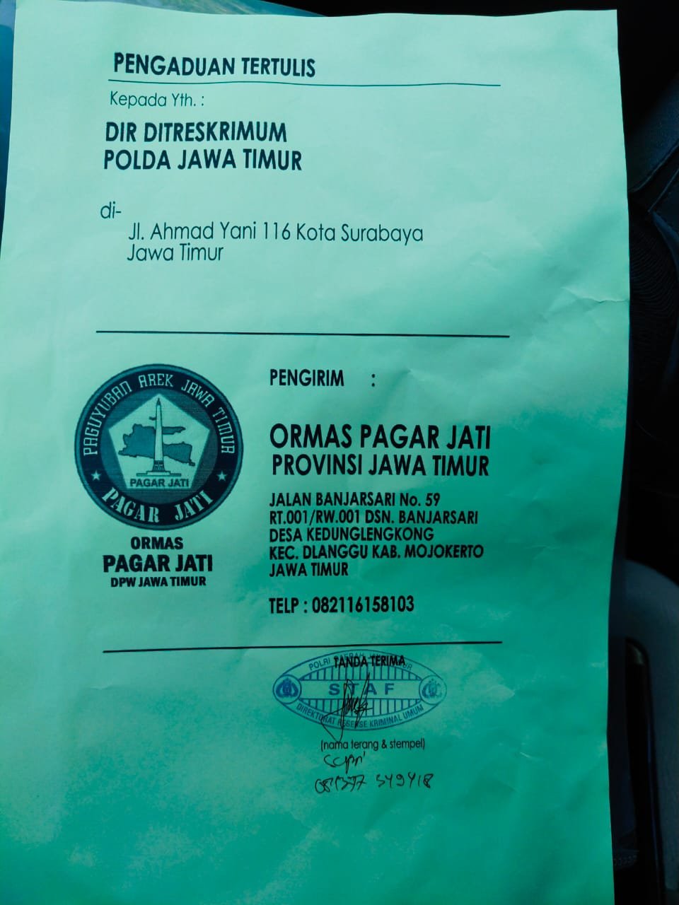 PT BBA, Notaris JIT, Kadus Kaliputih dan Pengusaha MR Dilaporkan Ke Polda, Inilah Penyebabnya