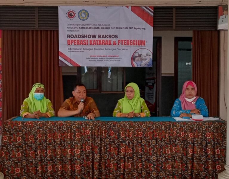 EDC Adakan Roadshow Operasi Katarak dan Pretegium Gratis di Kecamatan Tulangan Sidoarjo