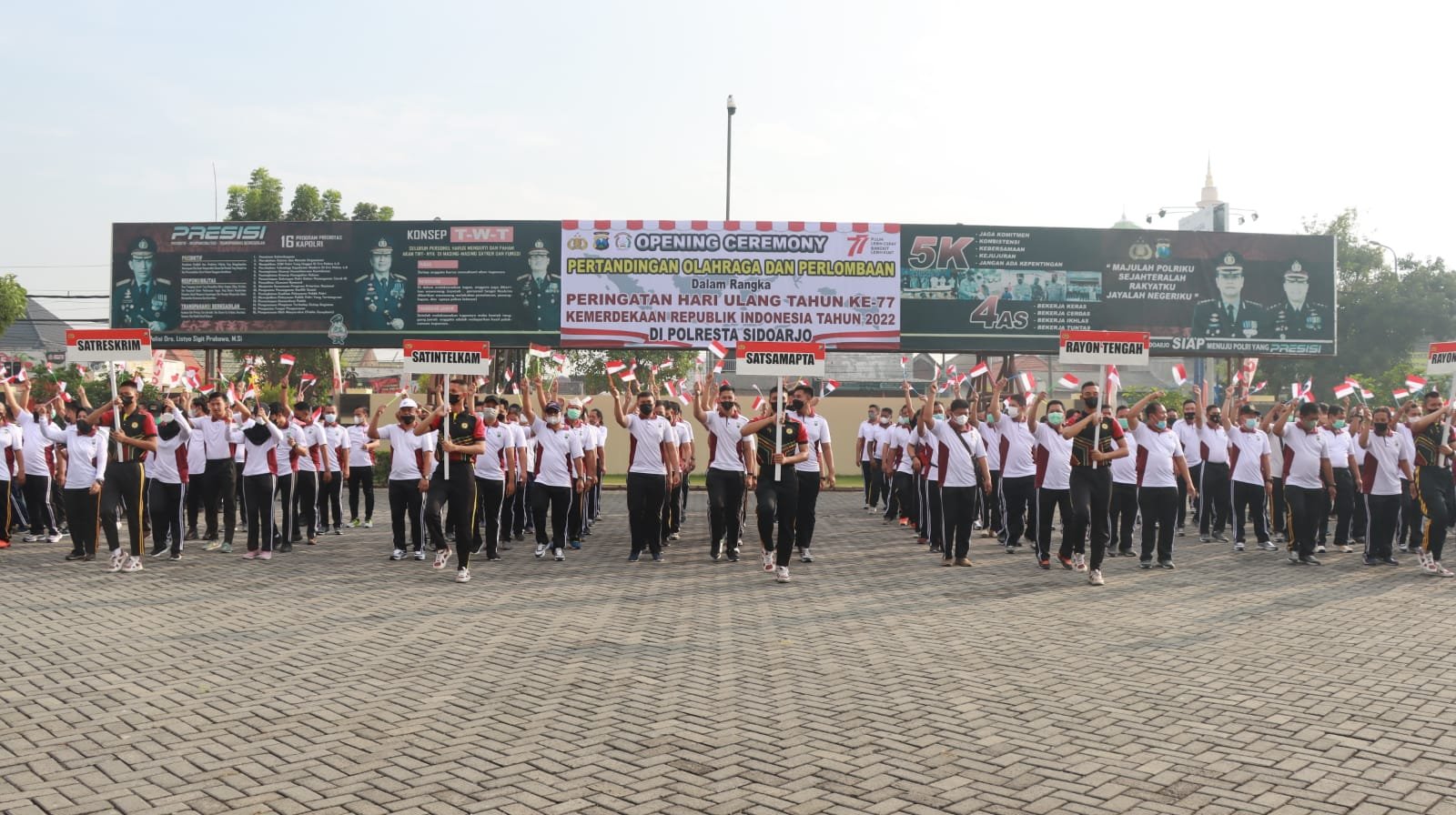 Semarakkan Dirgahayu RI Ke-77, Kapolresta Sidoarjo Buka Berbagai Macam Lomba