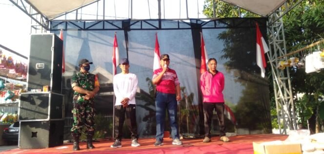 
					Sambut HUT ke-77 RI, Desa Kebaron Adakan Jantung Sehat Bersama