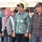 Bupati Gus Muhdlor Memberangkatkan 2.220 Pelajar Sekolah Untuk Mengikuti Lomba Gerak Jalan Pelajar