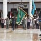 Bendera Pataka Lambang Daerah Provinsi Jawa Timur Tiba di Kabupaten Sidoarjo