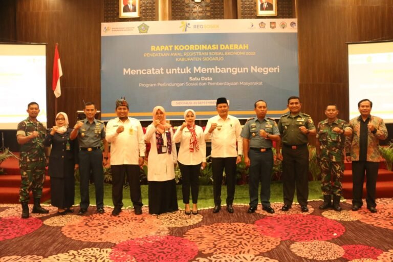 Wujudkan Satu Data Program Perlindungan Sosial, BPS Sidoarjo Gelar Rakor Pendataan Awal Regsosek Tahun 2022