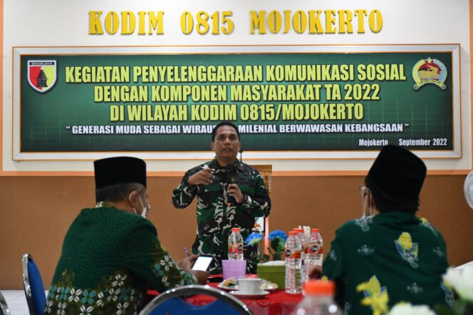 Silaturahmi Bersama Tokoh Se-Mojokerto Raya, Dandim 0815/Mojokerto Ajak Wujudkan Sikap Toleran