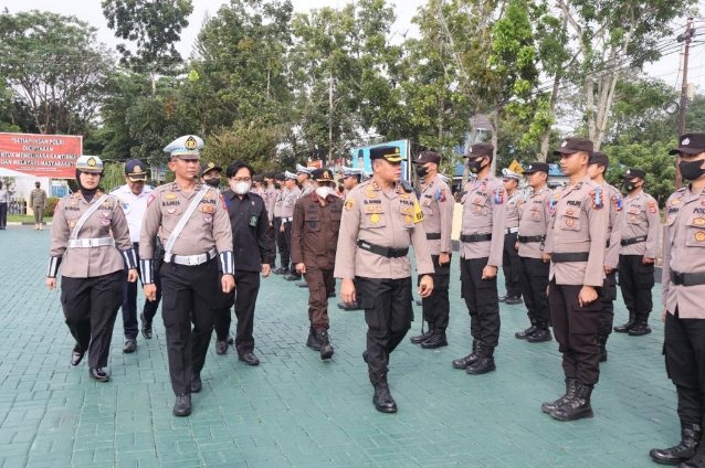 Polres Tapin Apel Gelar Pasukan Operasi "Zebra Intan-2022"