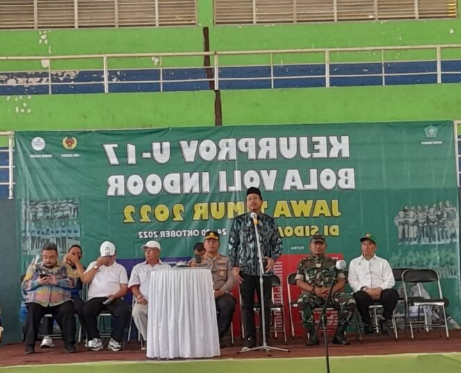 
					Bupati Sidoarjo Menjadi Inspektur Upacara Pembukaan Kejurprov Bola Voli U-17 Jatim 