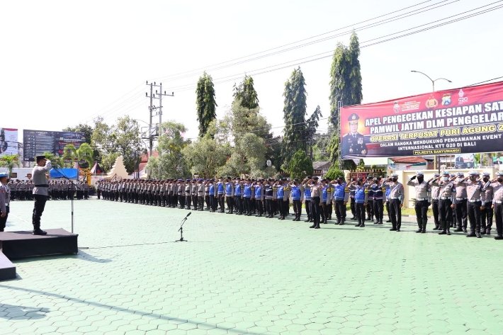 Jelang KTT G20 Polda Jatim Siapkan Ratusan Personel Pengamanan