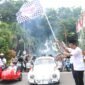 Gus Muhdlor Bersama Gubernur Khofifah Berangkatkan East Java VW dan Vespa Festival 2022