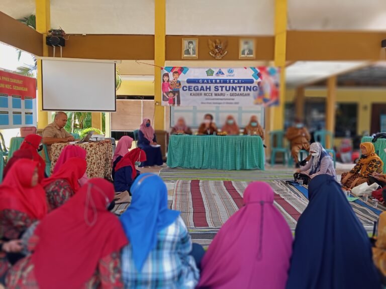 "Galeri Seni" Cegah Stunting, 50 Kader RCCE Waru - Gedangan Kabupaten Sidoarjo, Edukasikan Terkait Stunting