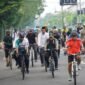 Gowes Bersama Masyarakat Gus Muhdlor Meriahkan Pra Muktamar Ke 48 Muhammadiyah
