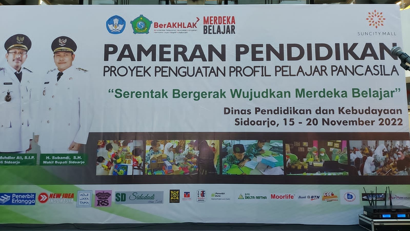 Pameran Pendidikan "Proyek Penguatan Profil Pelajar Pancasila" SD dan SMP Se-Kabupaten Sidoarjo Digelar di Atrium Suncity Mall Sidoarjo