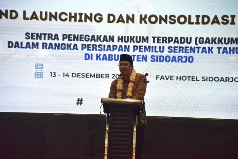 Launching Gakkumdu, Bupati Sidoarjo Minta ASN Jaga Netralitas Pemilu 2024