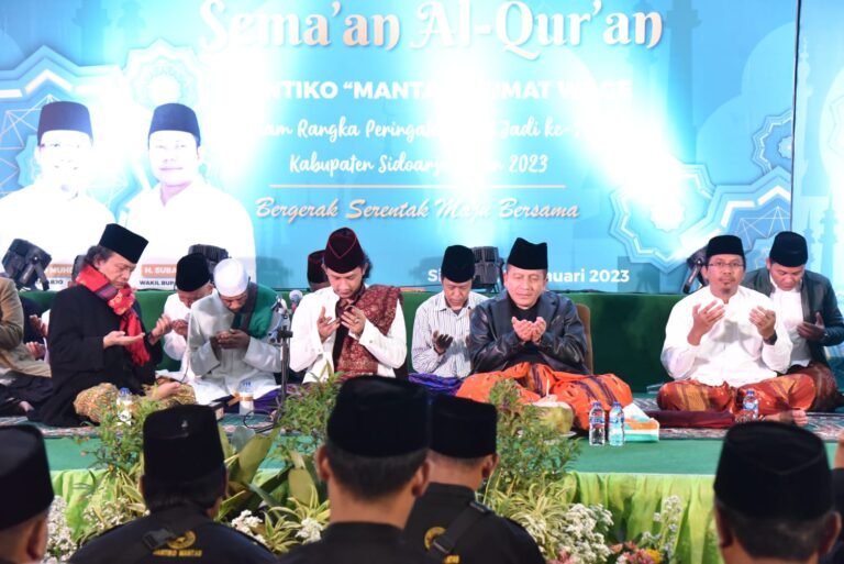 Peringati Hari Jadi Kabupaten Sidoarjo, Rutin Gelar Semaan Al - Qur'an Jantiko "Mantab" Jumat Wage