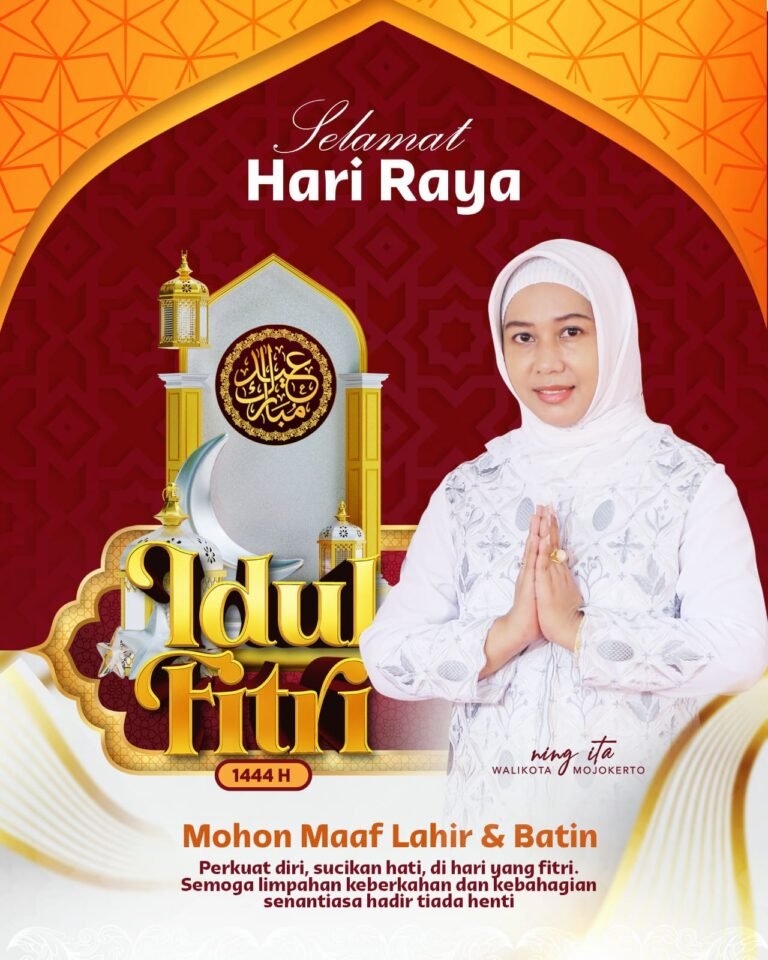 Wali Kota Mojokerto Menyampaikan Selamat Hari Raya Idul Fitri 1444 H