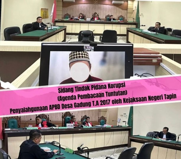 Sidang Kasus Korupsi di Tapin Divonis 5 Tahun Penjara