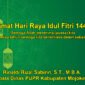 Kepala Dinas PUPR Kabupaten Mojokerto Mengucapkan Selamat Hari Raya Idul Fitri 1444 H