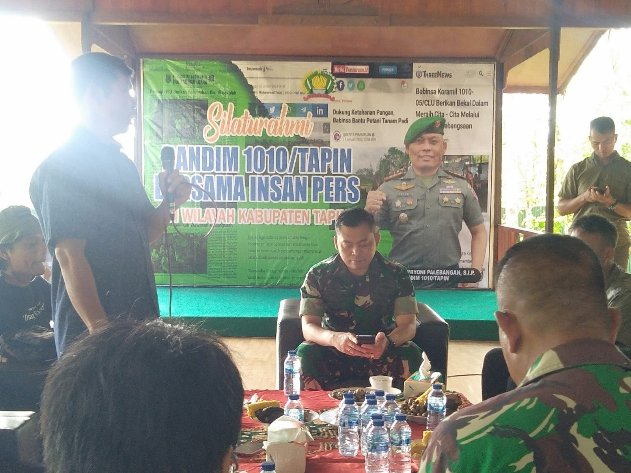 TNI Kodim 1010 Tapin Silahturahmi Dengan Insan Pers