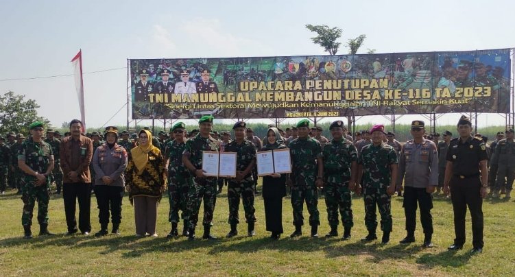 Bupati Ikfina Hadiri Penutupan Program TMMD Ke-116, Inilah Hasil Kerja Nyatanya