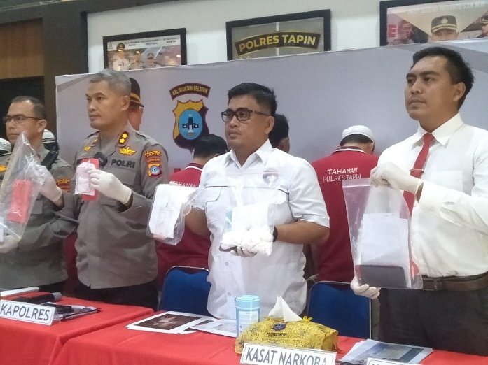 Polres Tapin Berhasil Ungkap 15 Kasus Narkoba Dari Hasil Operasi Antik Intan 2023