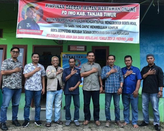 Ketua IWO Tanjab Timur : Perangi Berita Hoaxs dan Edukasi Publik Pemilu 2024 Kondusif