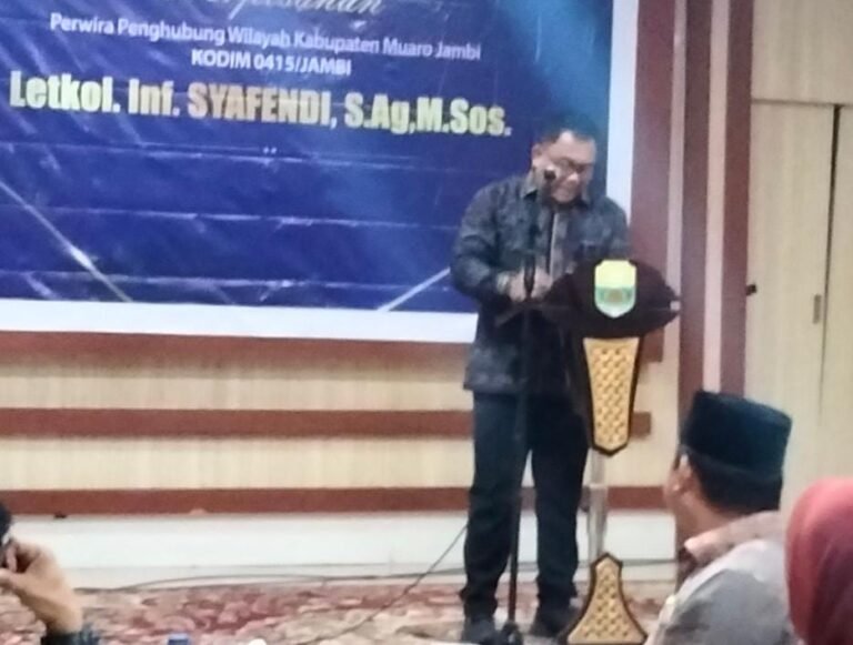 Sekda Muaro Jambi Hadiri Perpisahan Perwira Penghubung Kodim 0415 Jambi Letkol Inf Syafendi, S.Ag.,M.Sos.