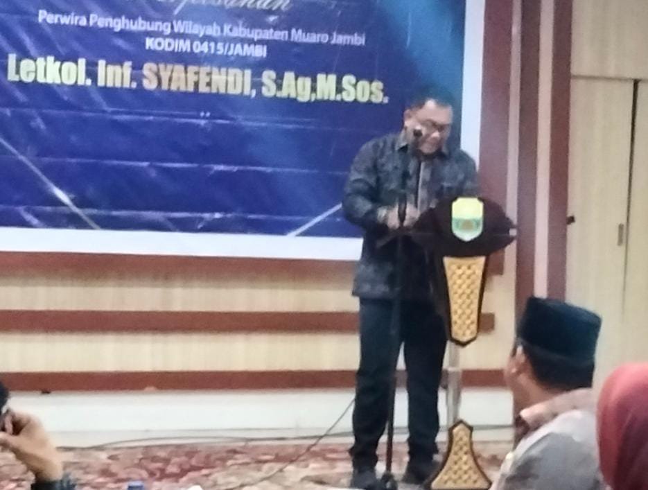 Sekda Muaro Jambi Hadiri Perpisahan Perwira Penghubung Kodim 0415 Jambi Letkol Inf Syafendi, S.Ag.,M.Sos.
