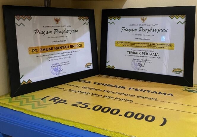 
					PT.BRE Raih Penghargaan Pembina Bumdes Terbaik Se Kalimantan Selatan 