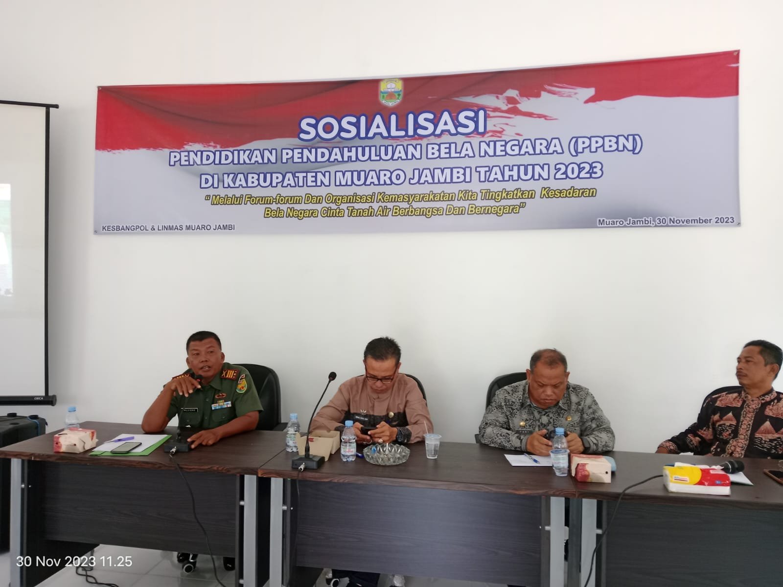 Kesbangpol Muaro Jambi Gelar Sosialisasi Pendidikan Pendahuluan Bela Negara Tahun 2023