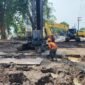 Proyek Frontage Road Ruas Delta Sari arah Waru Capai 54 Persen