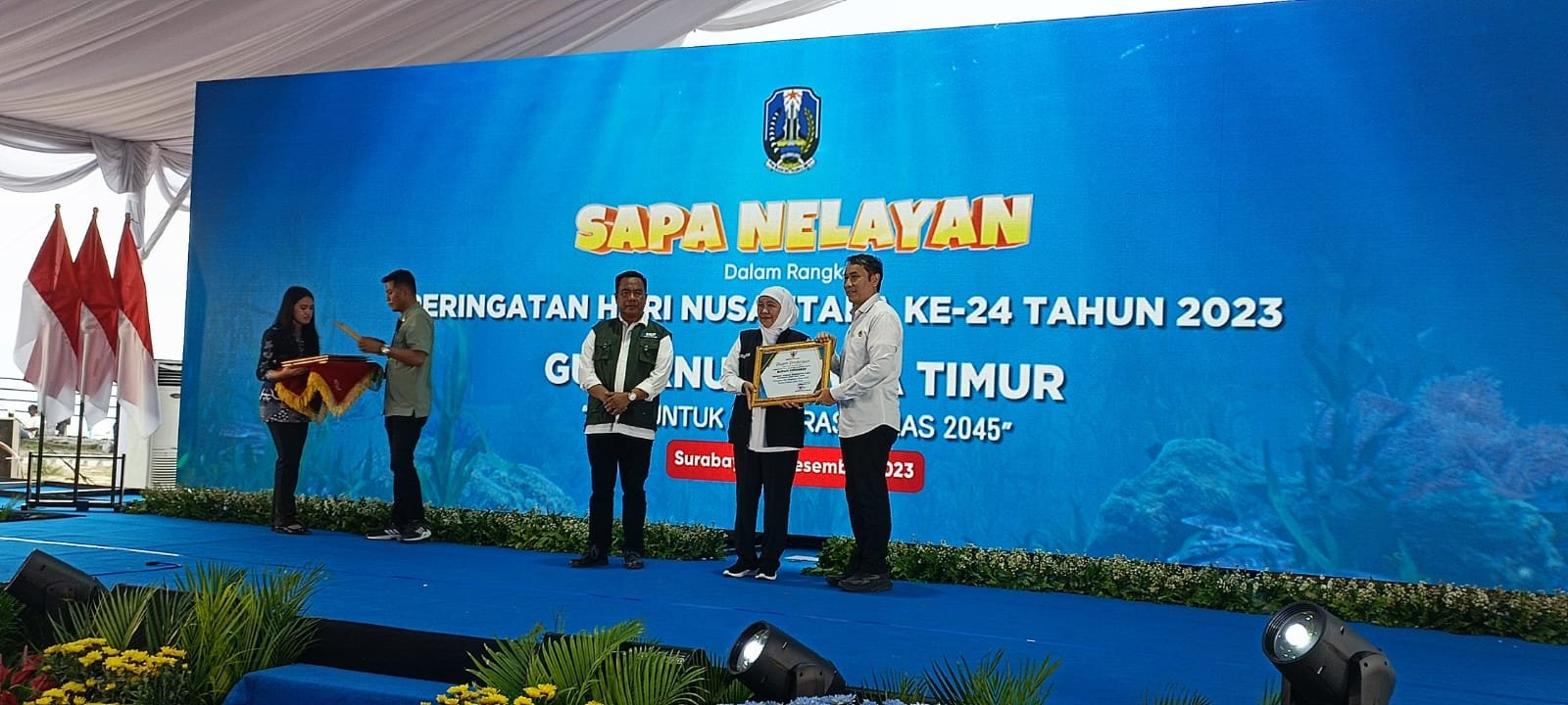 Bupati Gus Muhdlor Raih Penghargaan Pembina Terbaik Penerapan Cara Budidaya Ikan yang Baik
