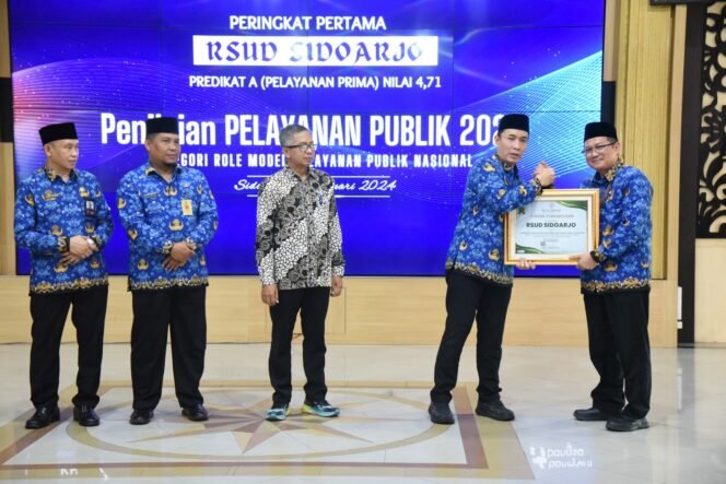 
					Bupati Sidoarjo Beri Penghargaan Kinerja Perangkat Daerah Kepada OPD Sidoarjo