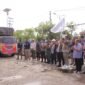 KPU Tapin Mulai Distribusikan Logistik Pemilu 2024, PJ.Bupati Melepas Ditandai Pengibaran Bendera